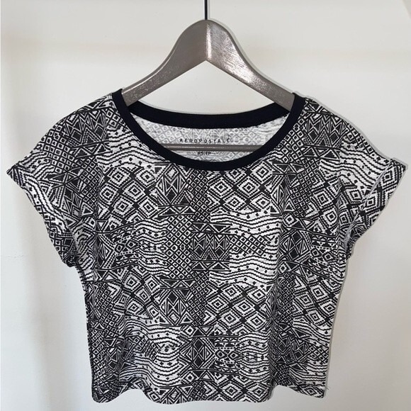 Aéropostale Tribal Crop Top Tee - Picture 5 of 11
